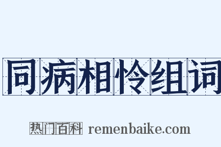 同病相怜组词是什么意思的图片